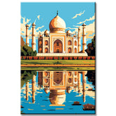 Taj Mahal India Painting by Numbers I